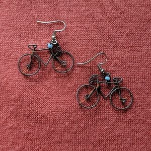 Bicycle earrings